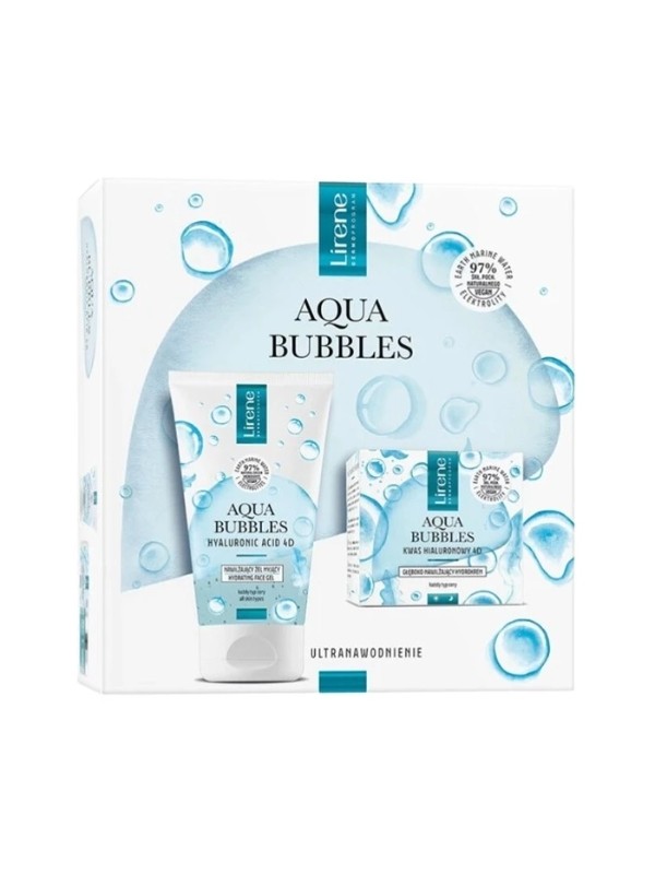 Lirene Aqua Bubbels Gift Set Face Cream 50 ml + Face Wash Gel 150 ml