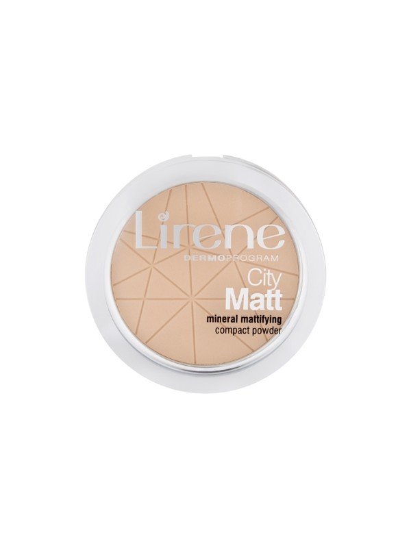 Lirene City Matt Mineral Mattifying Compact Powder 01 Прозора 9 г