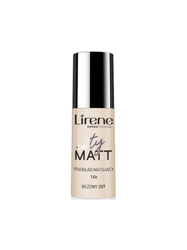 Lirene City Matt Matterende en Gladmakende Gezichtsvloeistof /207/ Beige 30 ml