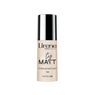 Lirene City Matt Mattifying and smoothing Face Fluid /208/ Toffee 30 ml