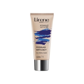 Lirene Nature Matte fluid matujący do twarzy 14 Karmel 30 ml