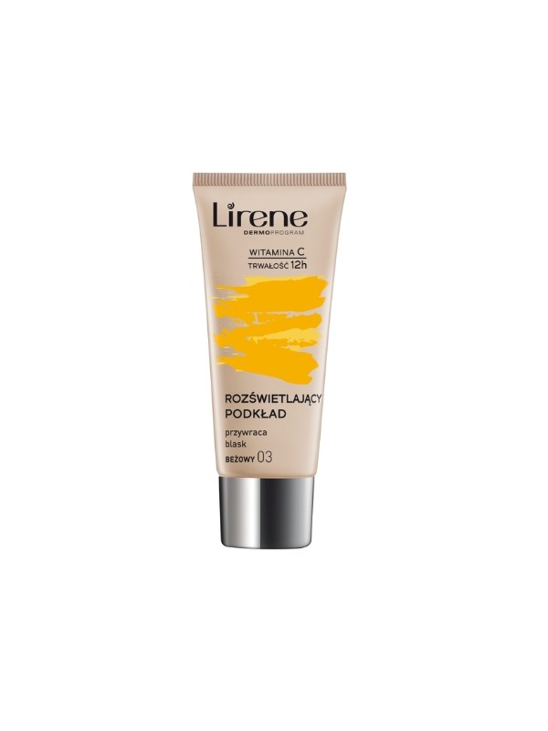 Lirene Illuminating foundation that restores skin's radiance 03 Beige 30 ml