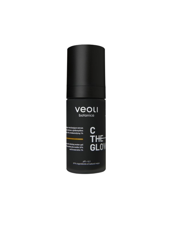 Veoli Botanica C The Glow verhelderend en kalmerend watergel gezichtsserum met ascorbylglucoside 10% 30 ml