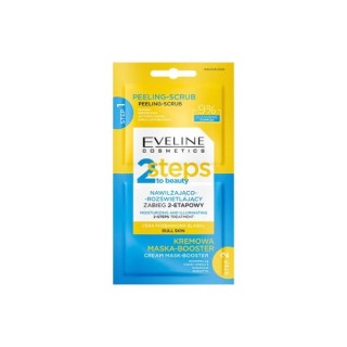 Eveline 2 Steps To Beauty moisturizing and brightening 2-step Facial Treatment 2x4ml