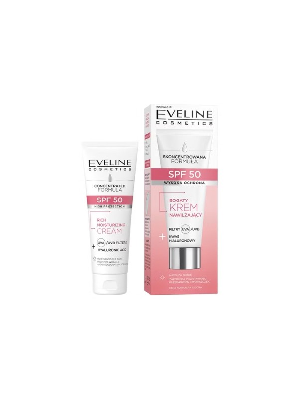 Eveline Geconcentreerde Formule Rijke Hydraterende Gezichtscrème SPF50 30 ml