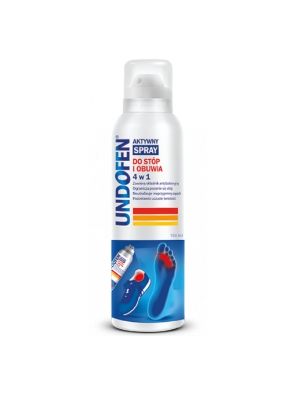 Undofen active Voet- en schoenspray 4in1 150 ml