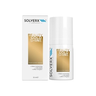 Крем для обличчя та очей Solverx Beauty Gold Shine 30 мл