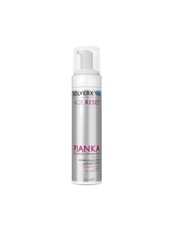 Solverx Age Reset Gezichtsreinigingsschuim en Make-upremover 200 ml