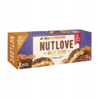 AllNutrition NutLove Milky Cookie Koekjes met karamel en pinda's 128 g