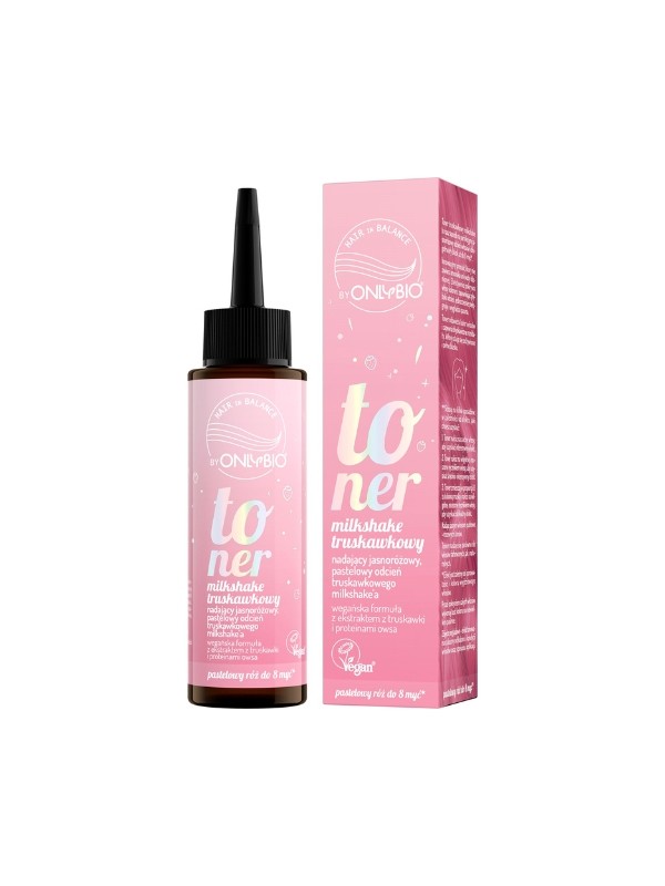 OnlyBio Hair in Balance Haar Toner Aardbei Milkshake 100 ml