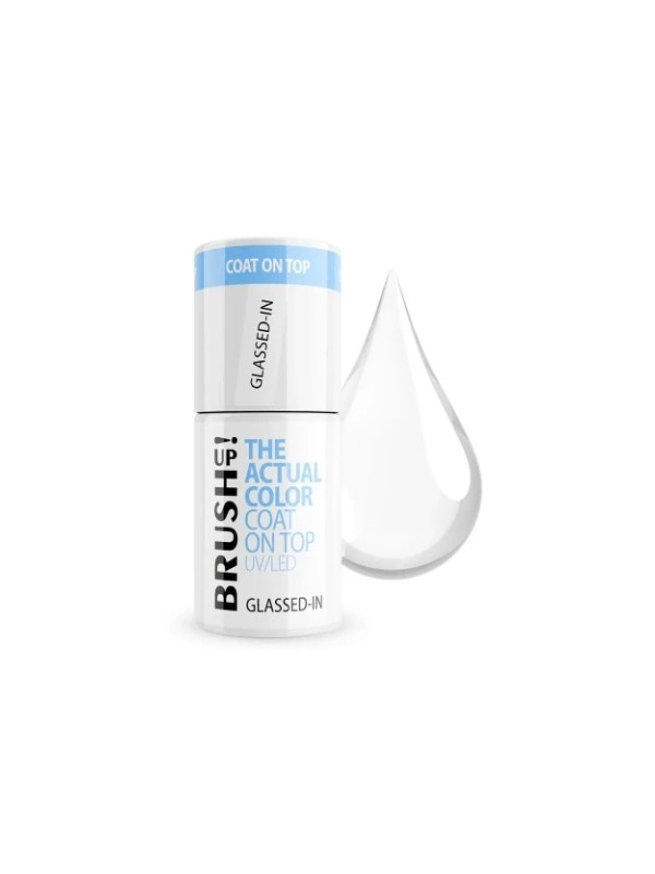 BrushUp! The Actual Color Coat on Top Nagellack Top Hybrid Glassed-in 5 g