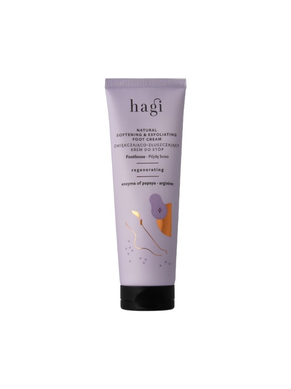 Hagi I'll Go Barefoot Foot Cream, verzachtend en exfoliërend, 75 ml