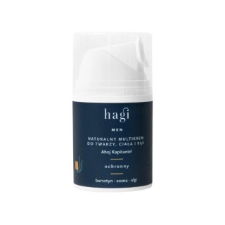 Hagi Men natürliche schützende Multicreme für Gesicht, Körper und Hände. Ahoi, Kapitän! 50 ml