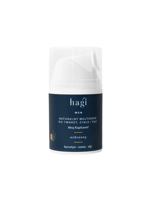 Hagi Men natuurlijke beschermende multicrème voor gezicht, lichaam en handen Ahoy Captain! 50 ml