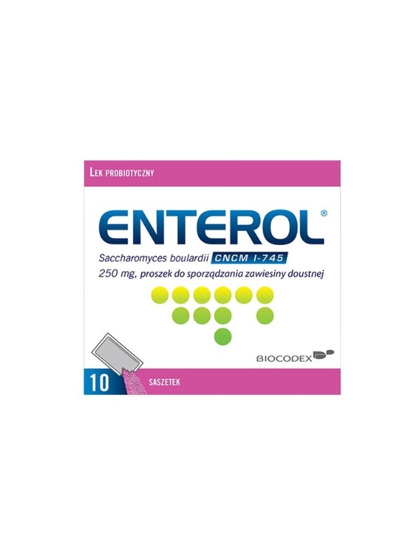 Enterol 250 мг порошок для суспензії для прийому всередину 10 пакетиків