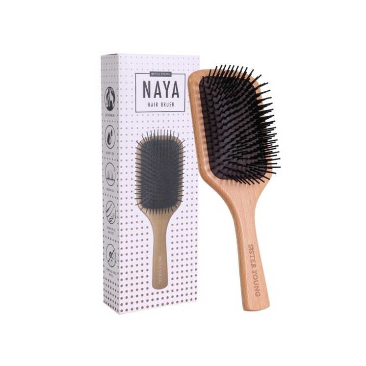 Sister Young Naya Wooden Hairbrush 1 piece