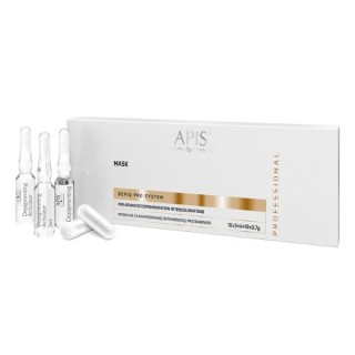 Apis Depiq Pro System Depigmentierende Ampullen mit Alpha-Arbutin 1% und Aufhellungskomplex 2% 10 x 3 ml + 10 x 0,7 g