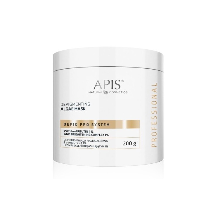 Apis Depiq Pro System Depigmenting Algae Face Mask with Alpha-arbutin 1% and Brightening Complex 1% 200 г