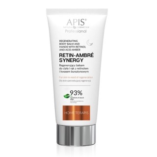 Apis Retin-Ambre Synergy Home Terapis Regenererende lichaams- en handbalsem met retinol en barnsteenzuur voor de nacht 200 ml