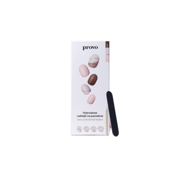 Provo hybride Nagelstickers NO.8 Creamy Mocha 33 stuks