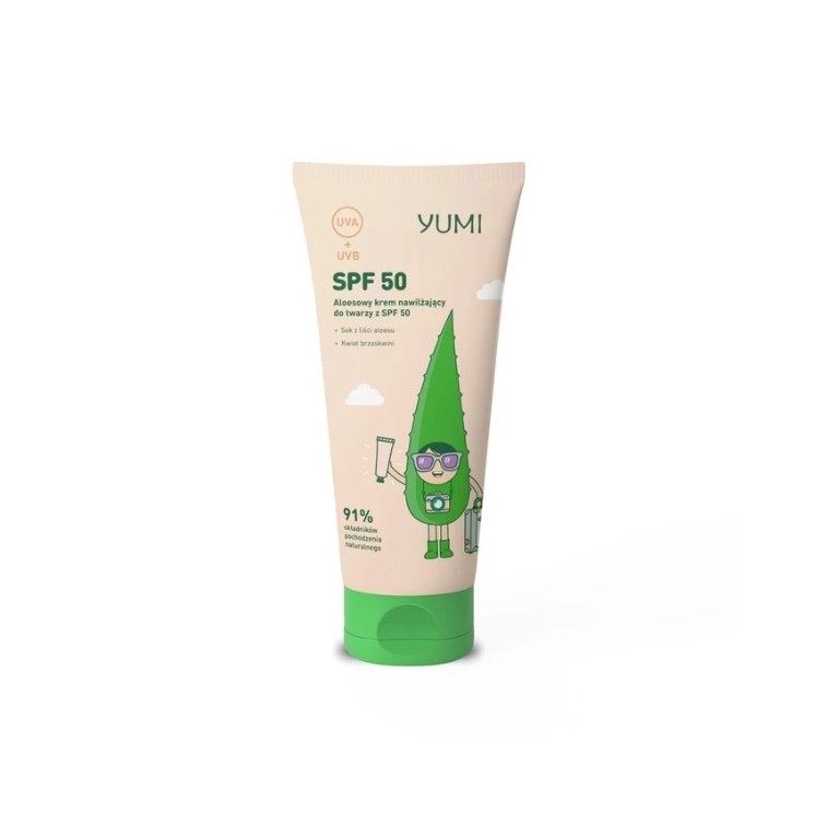 Сонцезахисний крем для обличчя Yumi Aloe SPF50 50 мл