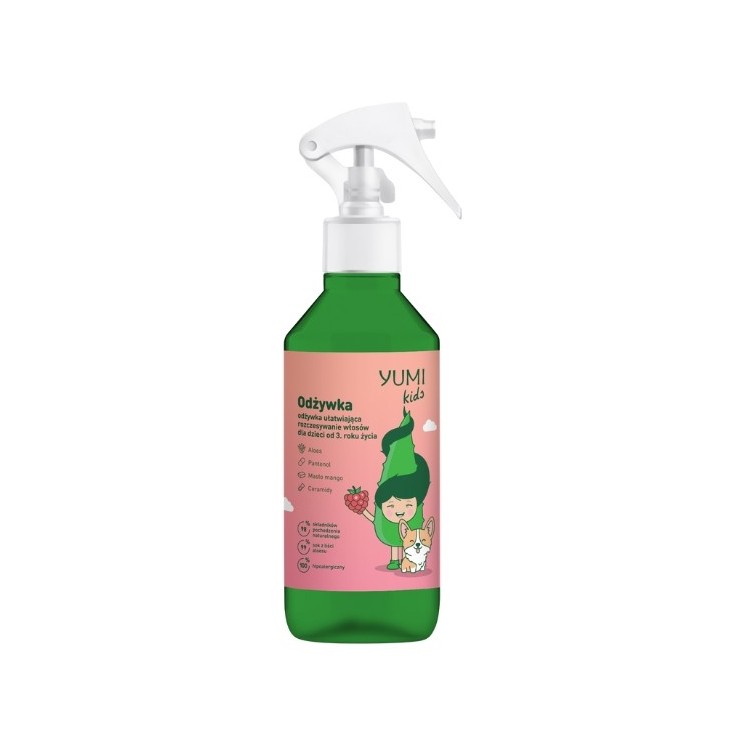 Yumi Kids Raspberry Hair Conditioner for easy combing 100 ml