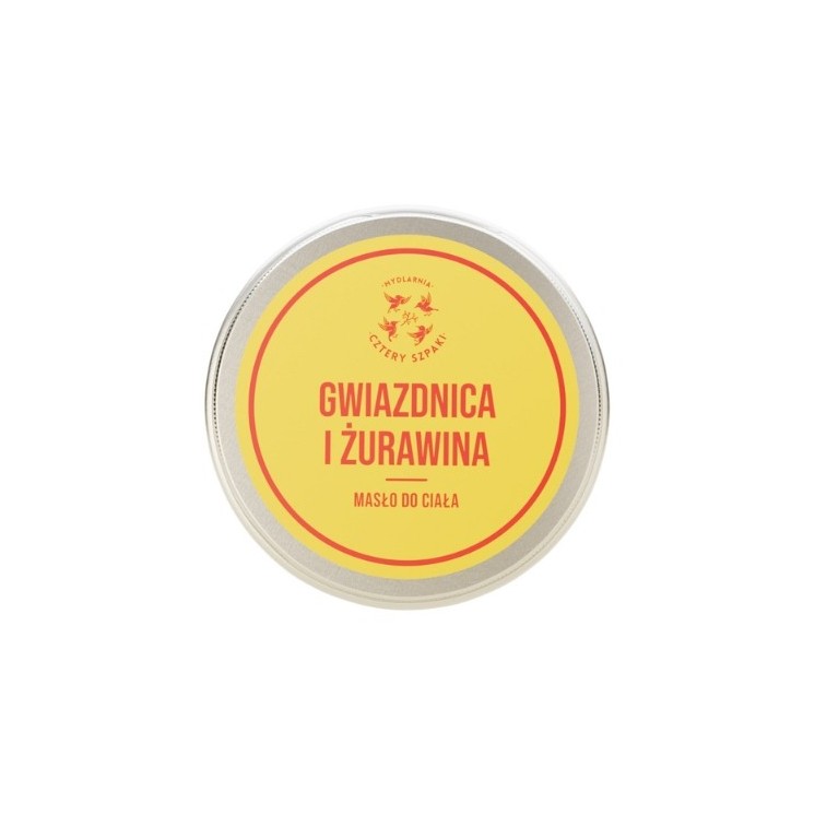 Mydlarnia Cztery Szpaki Vogelmuur en Cranberry Body Butter 150 ml