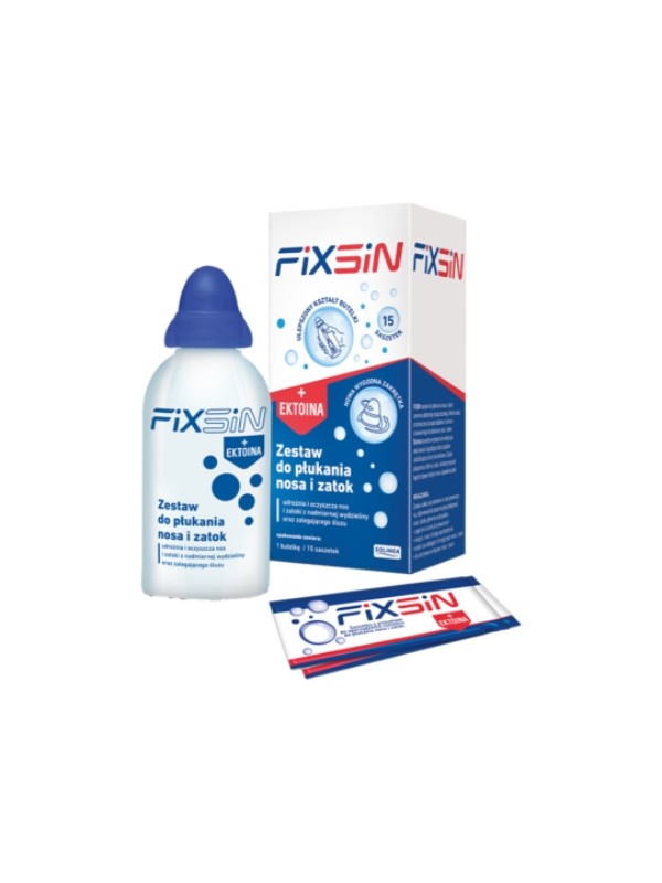 Fixsin Sinus and Nasal Rinsing Kit Bottle 240 ml + 15 sachets