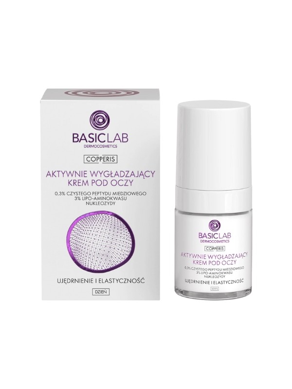 BasicLab Copperis Actively Smoothing Day Eye Cream Firming and Elasticity 18 мл