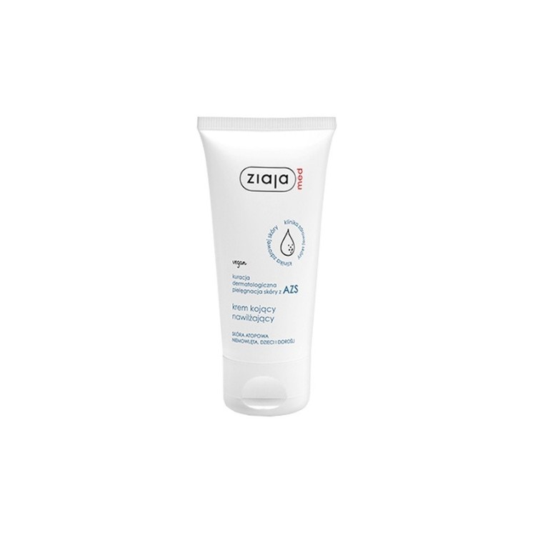 Ziaja Med AZS Soin dermatologique Crème hydratante visage pour peaux atopiques, nourrissons/enfants/adultes, 50 ml