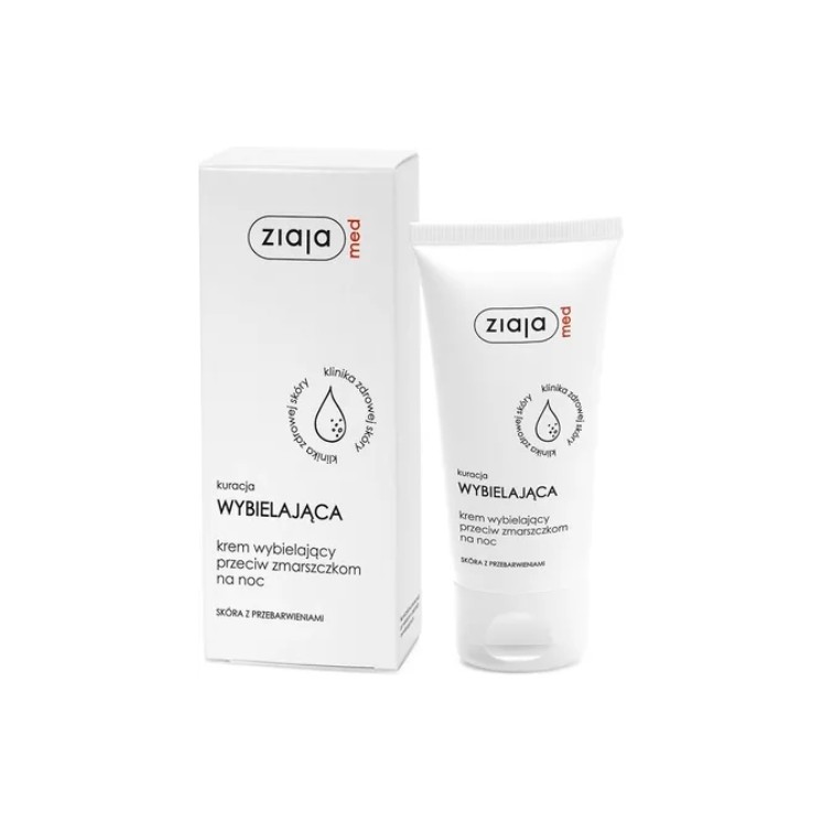 Ziaja Med Whitening Treatment Crème de nuit anti-rides pour le visage 50 ml