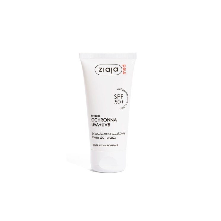 Ziaja Med Protective Treatment Anti-rimpel gezichtscrème voor de droge huid SPF50 + 50 ml
