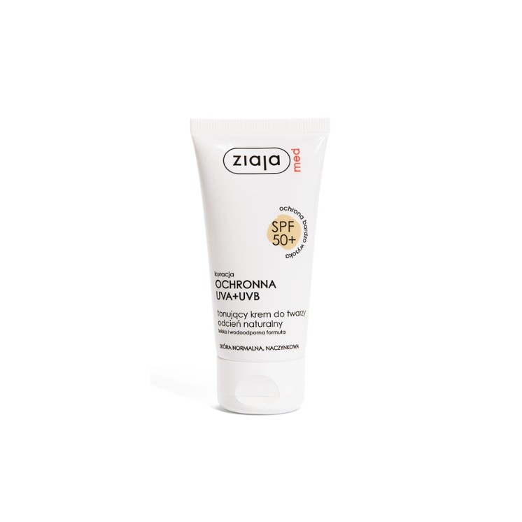 Ziaja Med Protective Treatment Facial Cream Tinting Natural Shade SPF50 + 50 ml