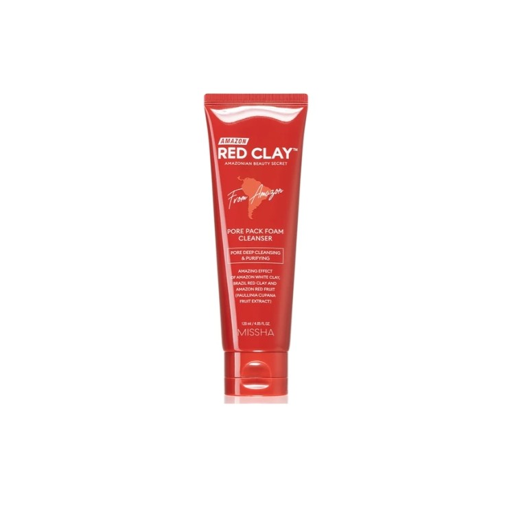 Пінка для глибокого очищення обличчя Missha Amazon Red Clay 120 мл