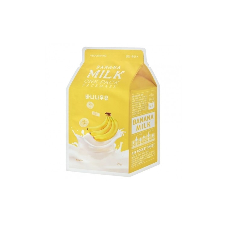 Apieu Banana Milk Tuchmaske, 1 Packung, 21 g