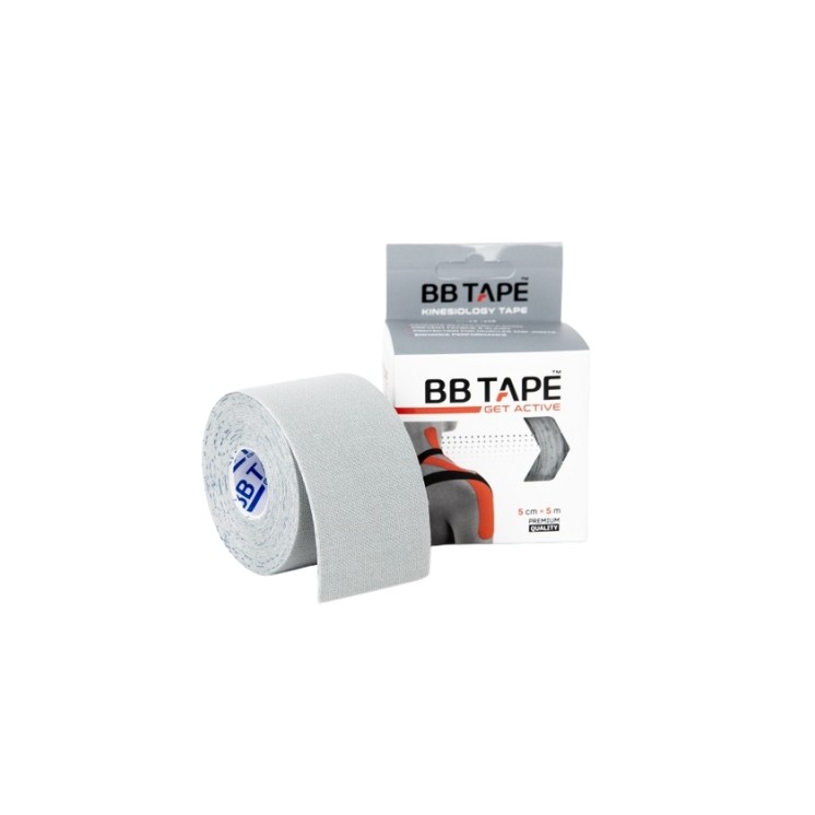 BB Tape Kinesiologie Tape Plain Grey 1 stuk