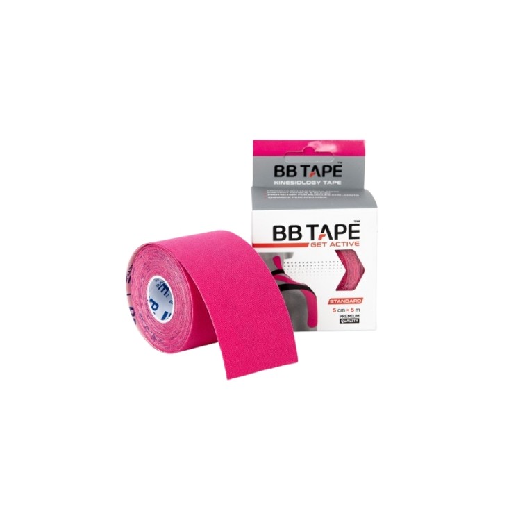BB Tape Kinesiologie Tape Plain Pink 1 stuk