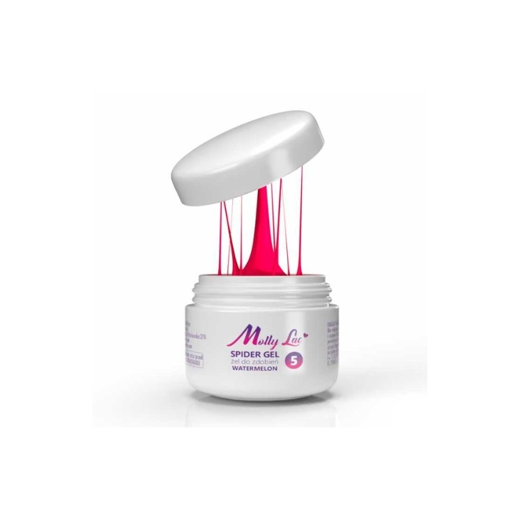 Гель-декоратор MollyLac Spider Gel / 5 / Watermelon 3 мл