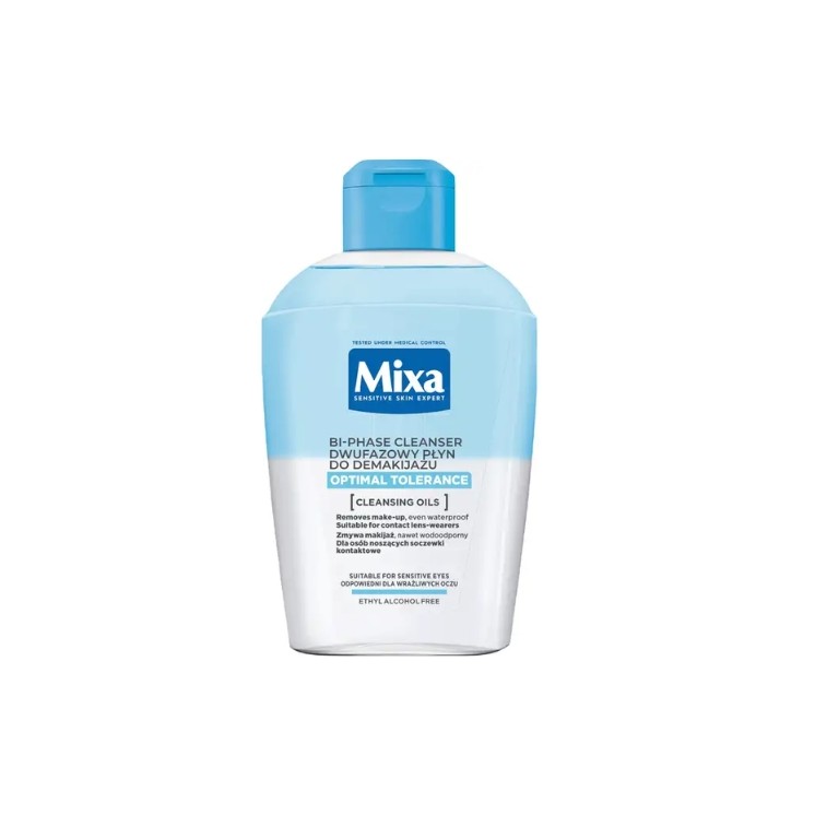 Двофазний засіб для зняття макіяжу Mixa Optimal Tolerance 125 мл