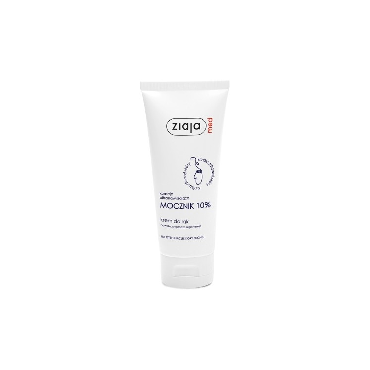 Ziaja Med Ultra-Feuchtigkeitsbehandlung mit 10% Harnstoff Handcreme für trockene Hautprobleme 100 ml
