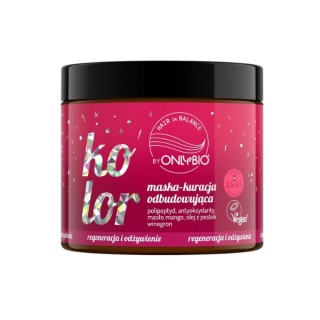 ONLYBIO Hair in Balance Color Mask - herstellende behandeling 280 ml