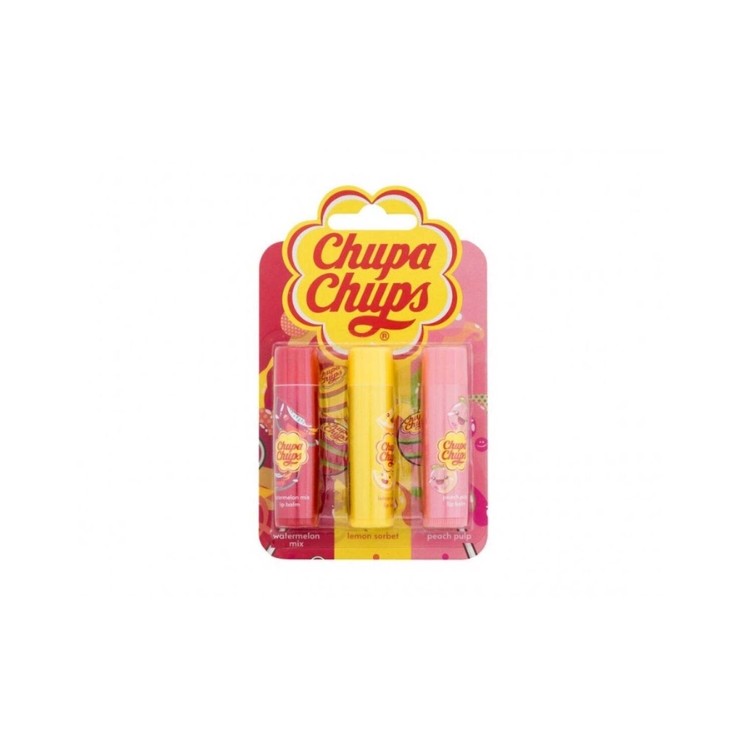 Chupa-Chups Zestaw 3 balsamów do ust 
