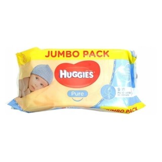 Huggies Chusteczki nawilżane Pure 72 sztuki