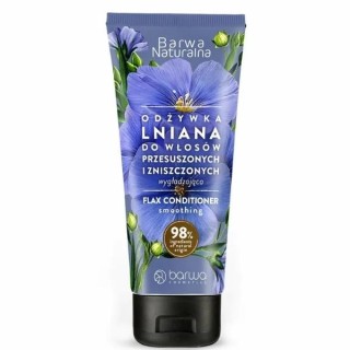 Barwa Naturalna wygładzająca Odżywka do włosów przetłuszczonych i zniszczonych Lniana (tuba) 200 ml