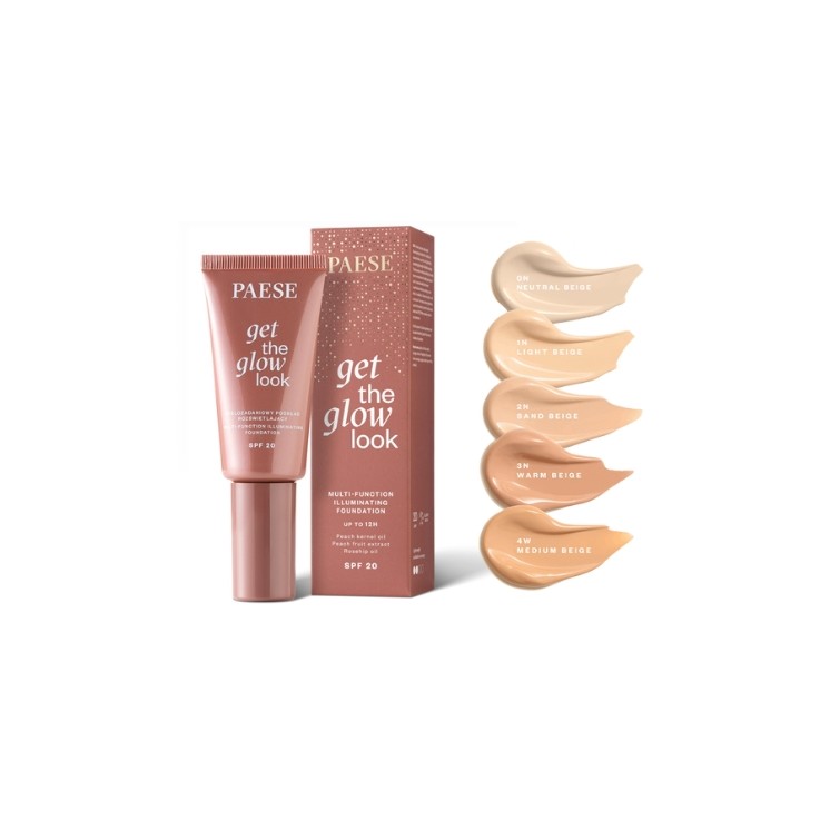 Багатофункціональний освітлювальний тональний крем Paese Get The Glow Look /4W/ Medium Beige 30 мл