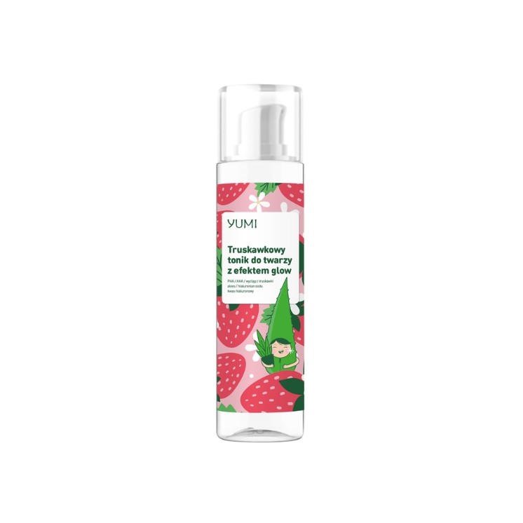 Yumi truskawkowy Tonik do twarzy z efektem glow 100 ml