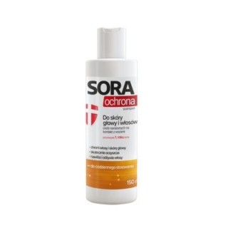 SORA Ochrona Szampon do skóry głowy i włosów osób narażonych na kontakt z wszami 150 ml