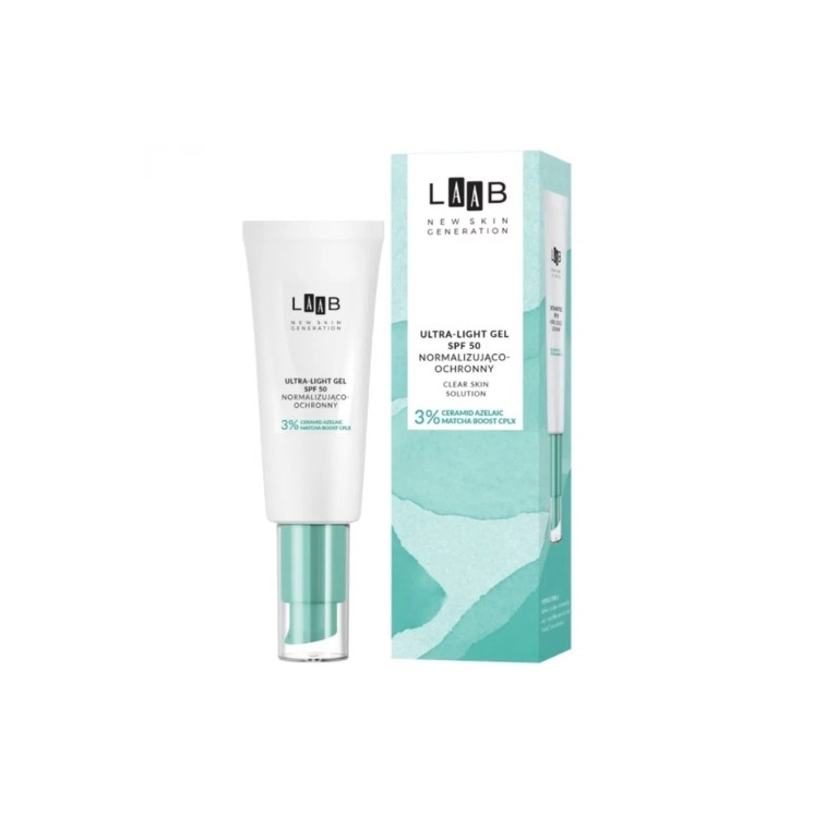 AA LAAB Clear Skin Solution Ультралегкий нормалізуючий та захисний гель для обличчя SPF50 40 мл