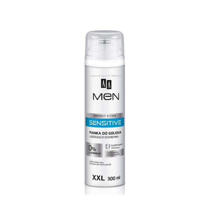AA Men Sensitive Pianka do golenia łagodząco-ochronna 300 ml