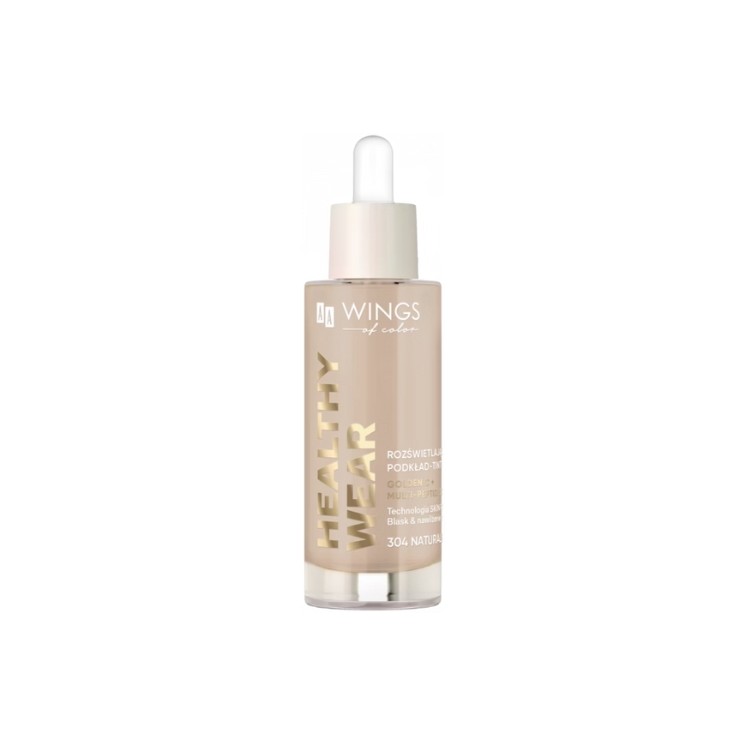 AA Wings of Color Healthy Wear rozświetlający Podkład do twarzy /304/ Natural Beige 30 ml